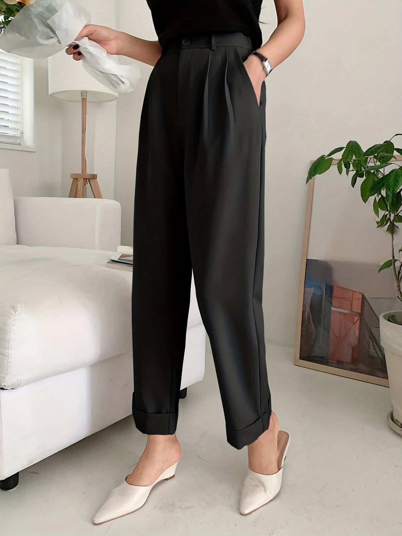 Wijde pantalon met zakken Jelle Jora Mode