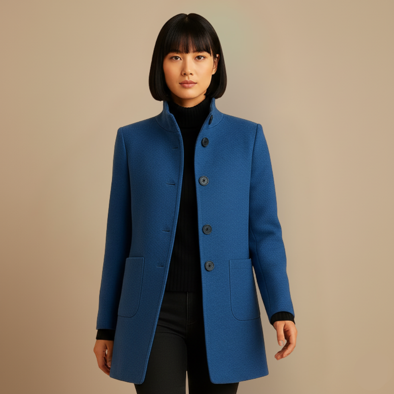 Elegante Getailleerde Wolblend Damesjas Jelle Jora Mode