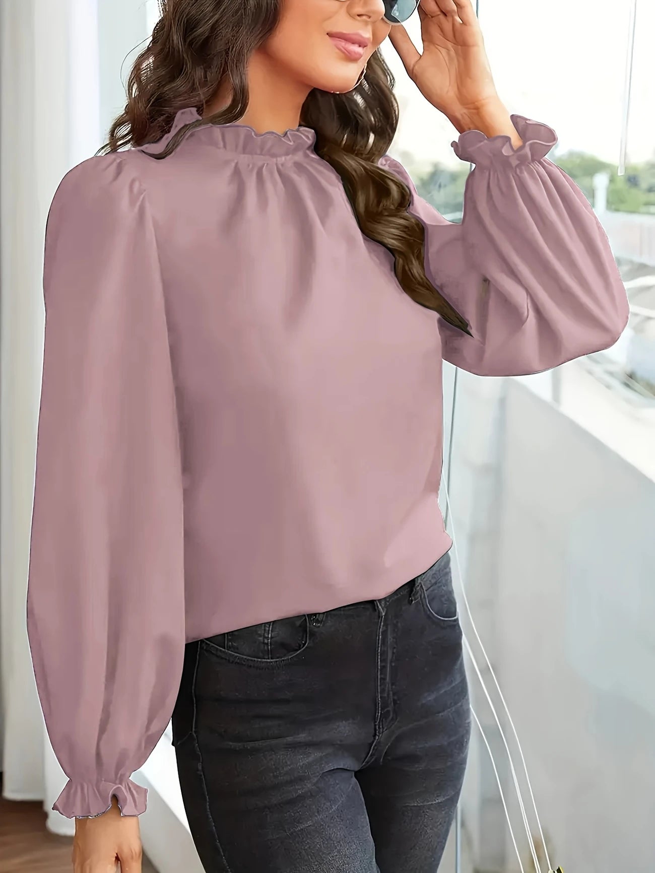 Elegante damesblouse met ruches Jelle Jora Mode