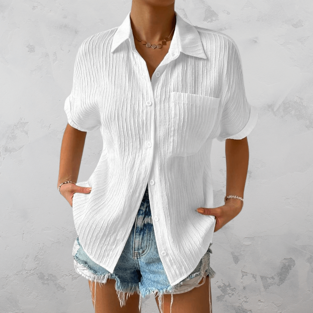 Alazic Dames Blouse met Knopen Jelle Jora Mode