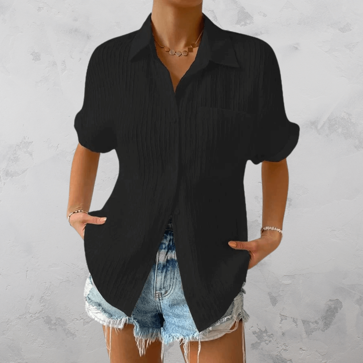 Alazic Dames Blouse met Knopen Jelle Jora Mode