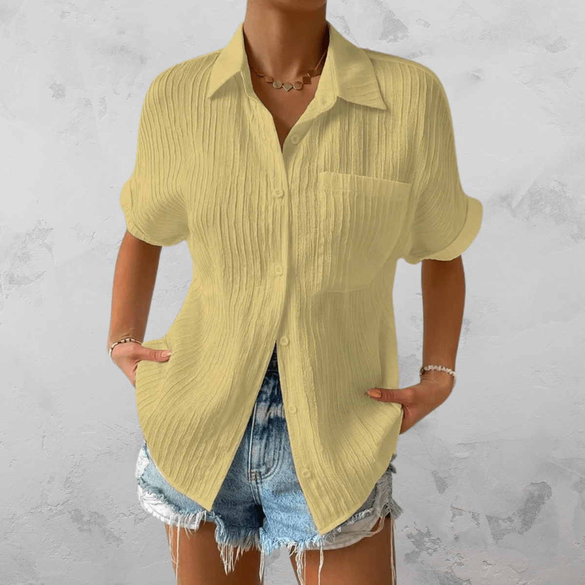Alazic Dames Blouse met Knopen Jelle Jora Mode