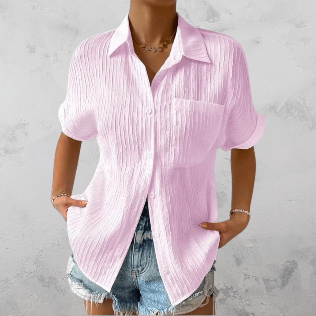 Alazic Dames Blouse met Knopen Jelle Jora Mode