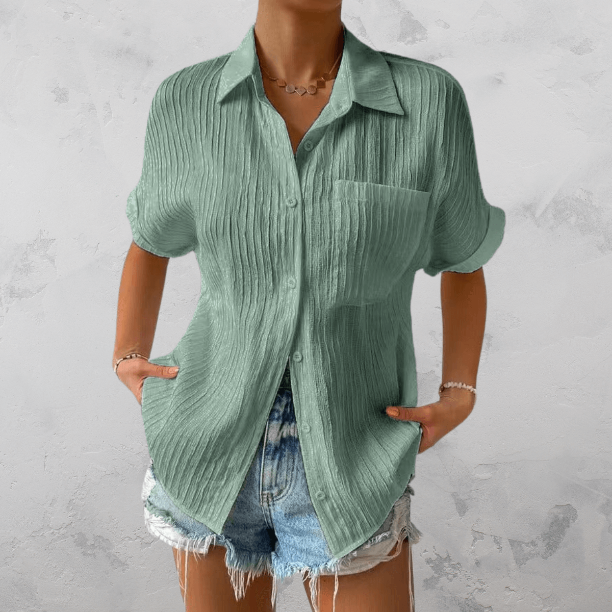 Alazic Dames Blouse met Knopen Jelle Jora Mode