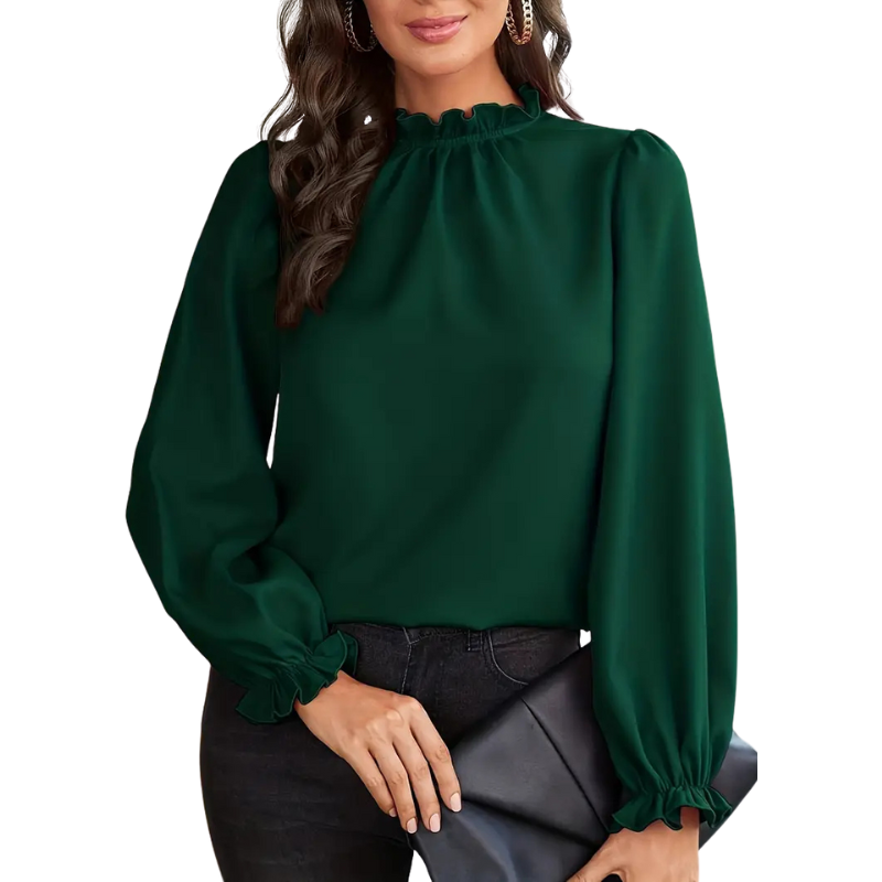Elegante damesblouse met ruches