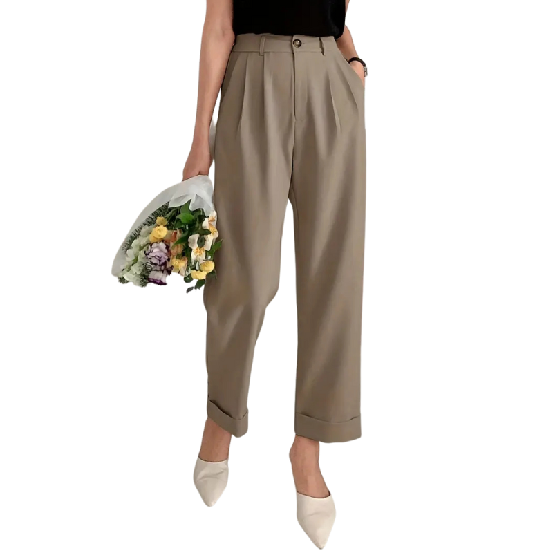 Wijde pantalon met zakken
