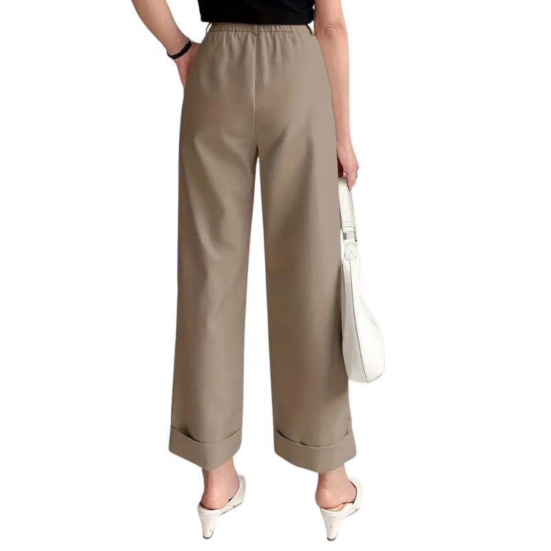 Wijde pantalon met zakken
