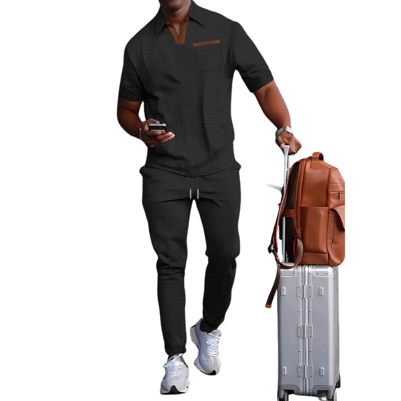 Trendy wafelkledingset voor heren Jelle Jora Mode