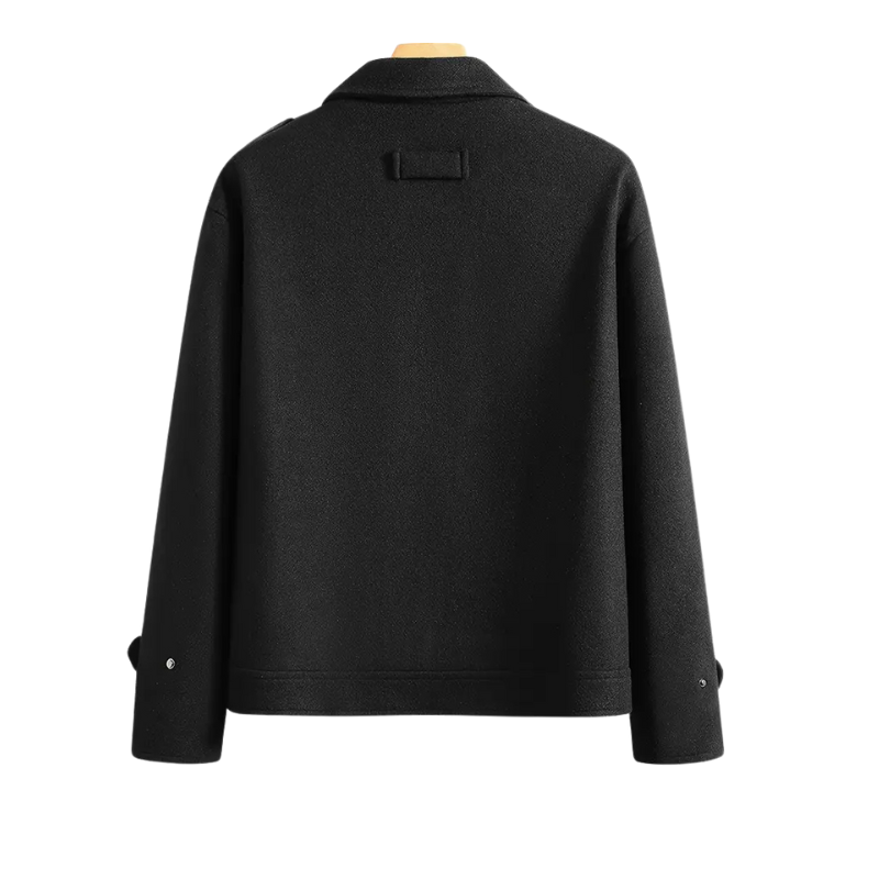 Warm casual herenjack met rits
