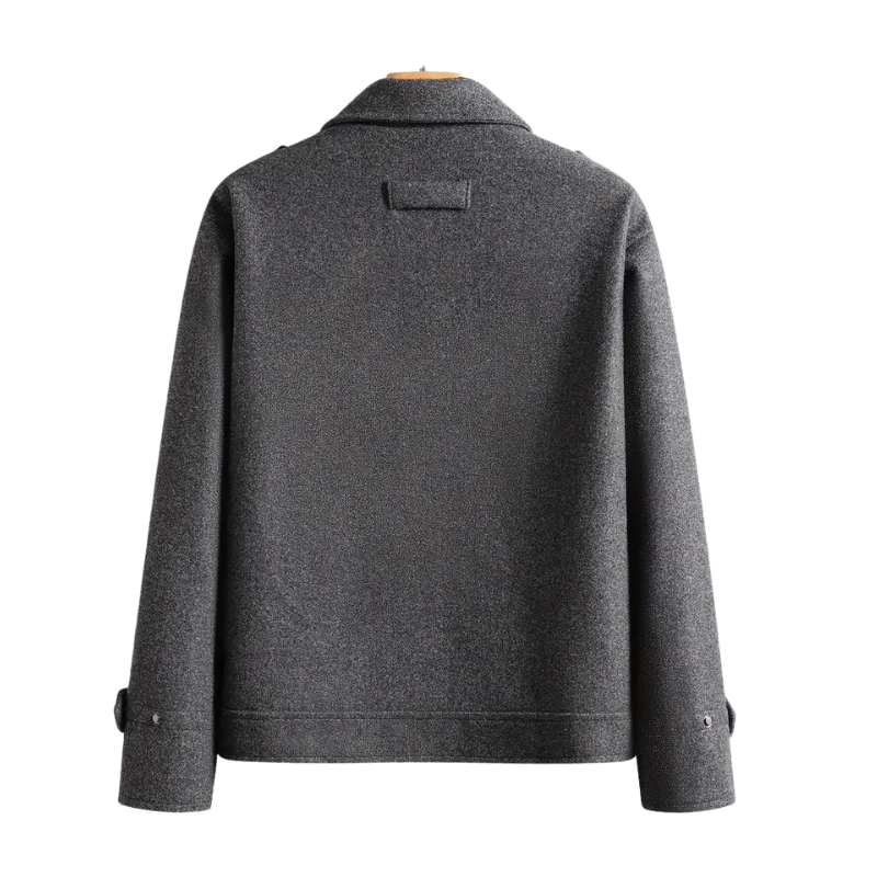 Warm casual herenjack met rits