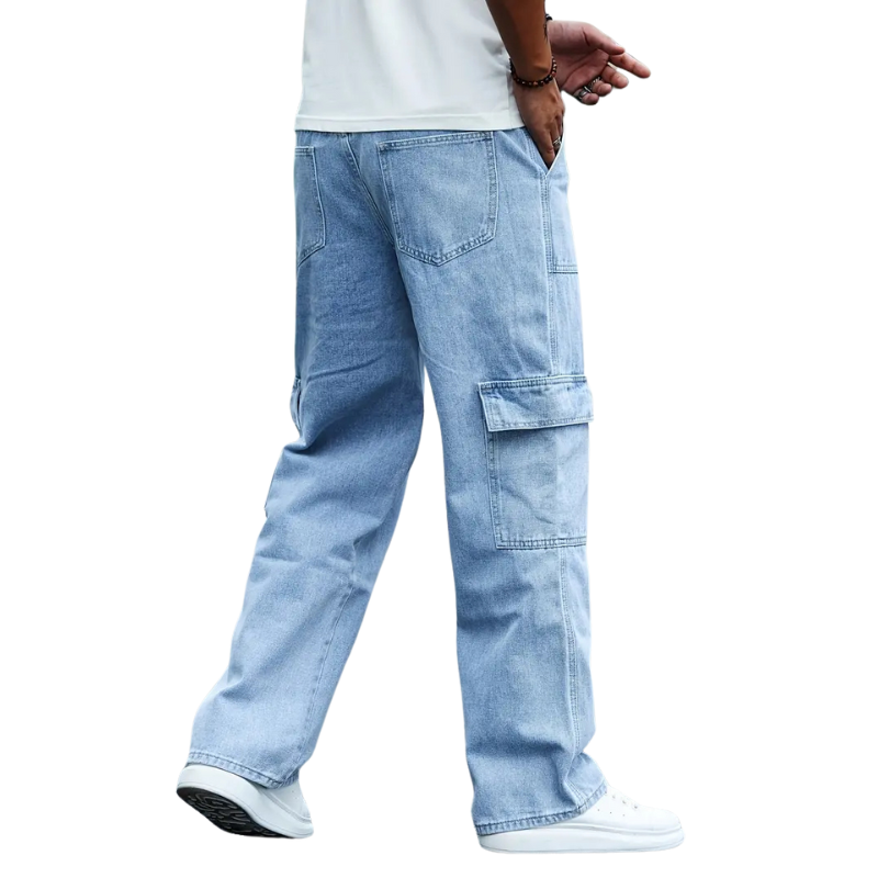 Denim jeans met losse pasvorm voor heren
