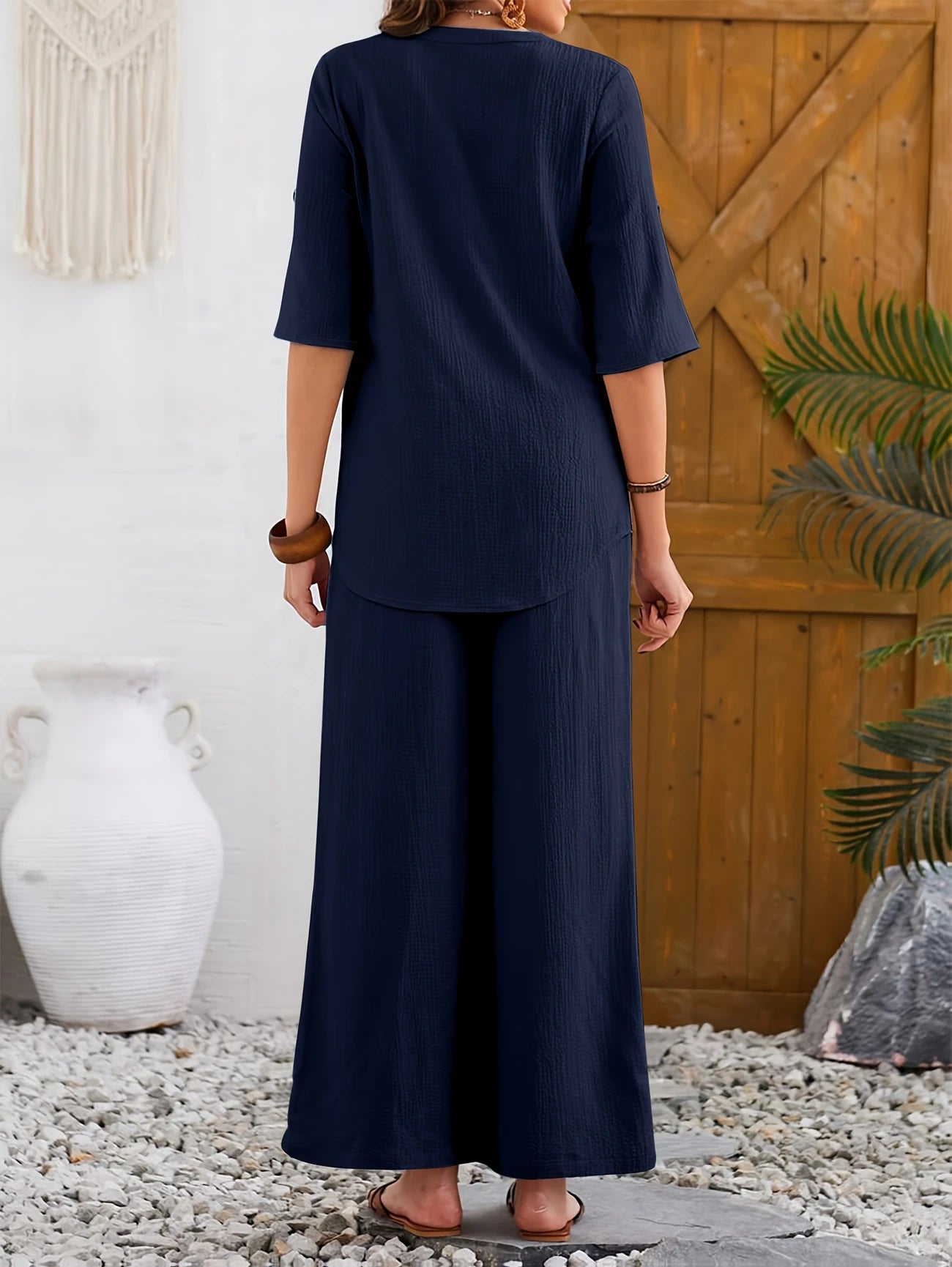 Elegante broek en topset met wijde pijpen Jelle Jora Mode