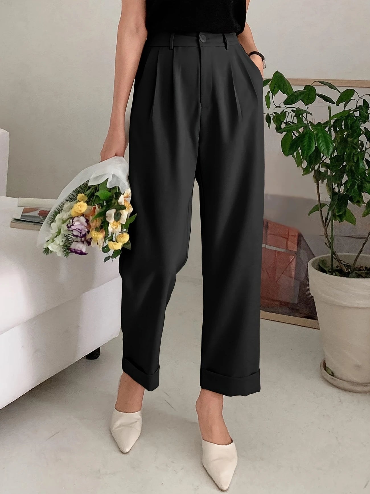 Wijde pantalon met zakken Jelle Jora Mode