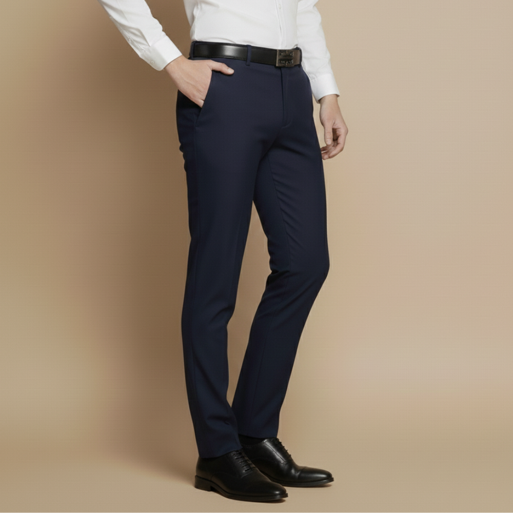 Heren casual rechte pijpen broek