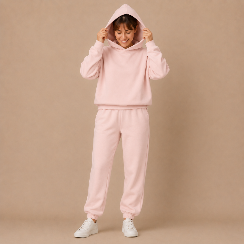 Dames oversized joggingpak met capuchon Jelle Jora Mode
