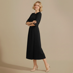 Dames elegante jurk met relaxte pasvorm