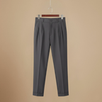 Slim fit taps toelopende enkellange herenbroek Jelle Jora Mode