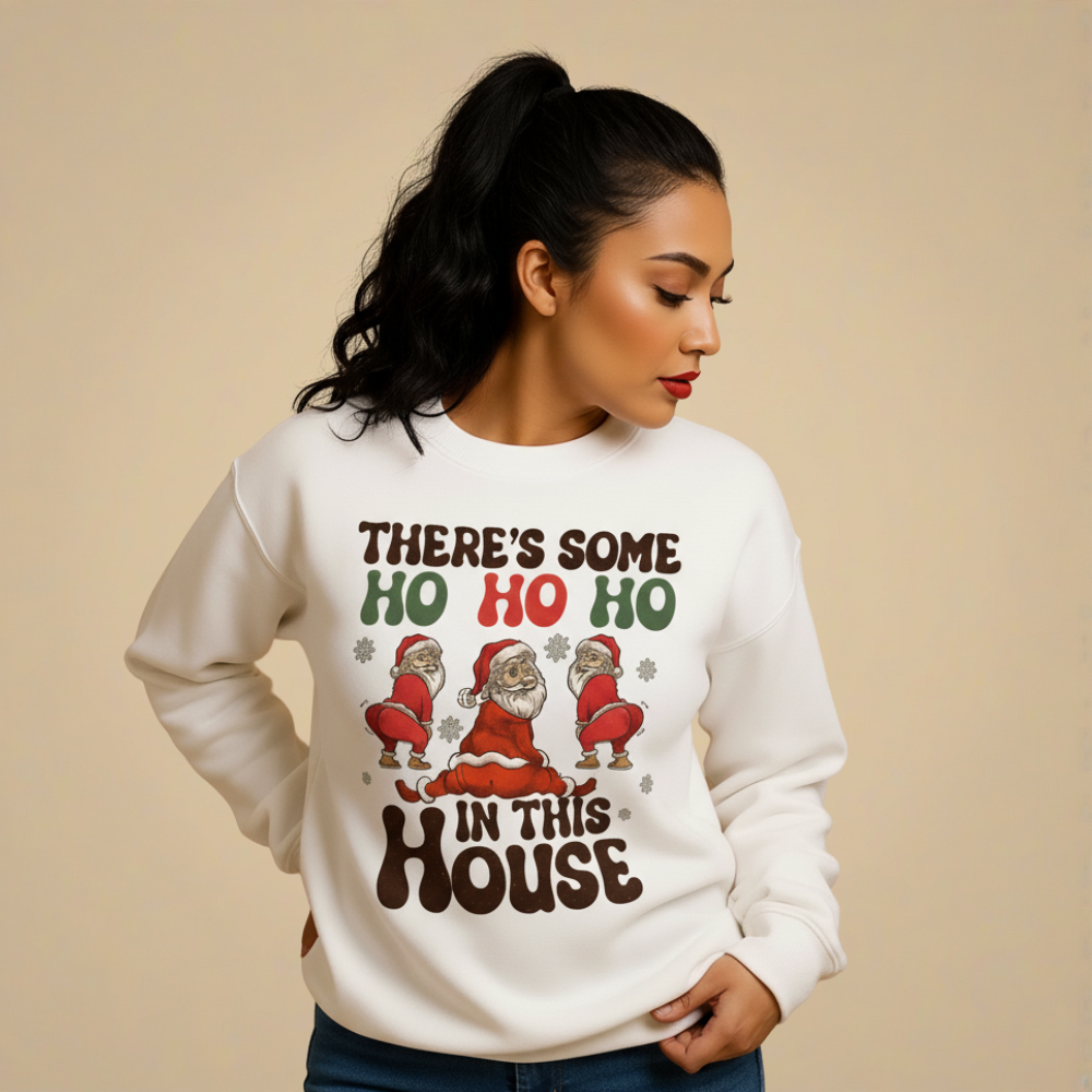 Kerstman-sweatshirt met print Jelle Jora Mode