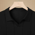Heren gebreide slim fit polo met korte mouwen Jelle Jora Mode