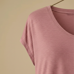 Casual dames top met V-hals en korte mouwen voor de zomer Jelle Jora Mode