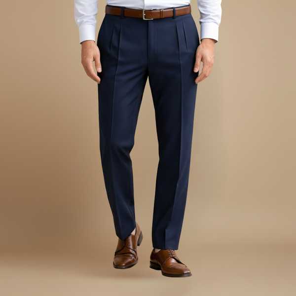 Heren casual geplooide broek