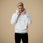 Heren hoodiejack met losse pasvorm en grafische print Jelle Jora Mode