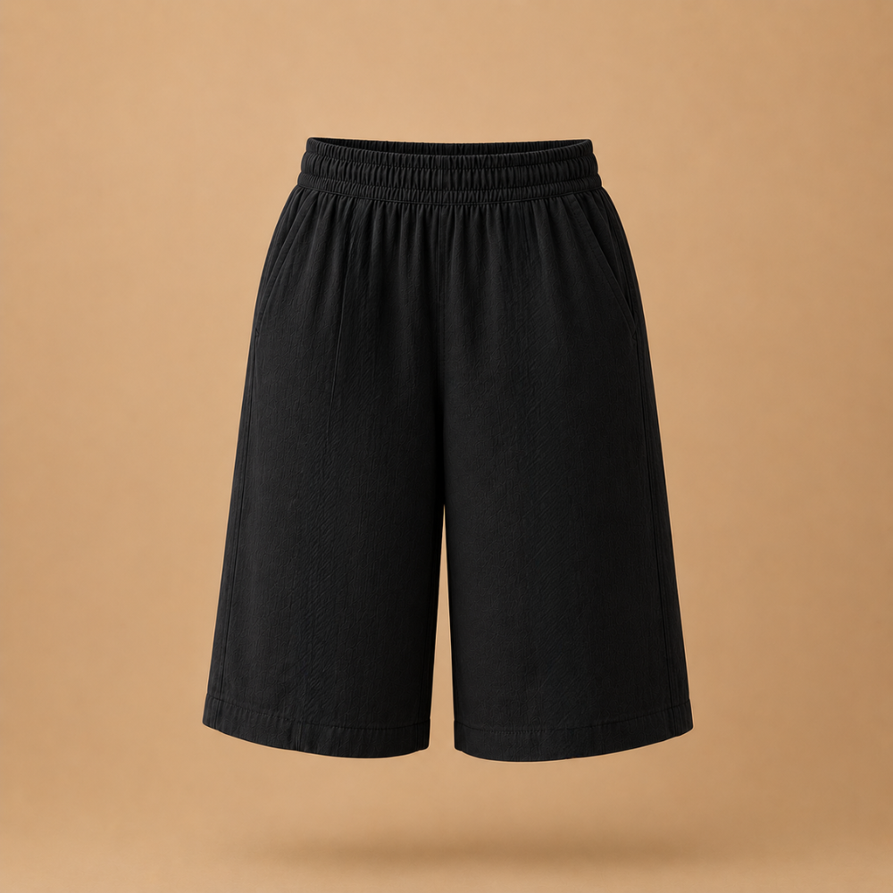 Dames bermudashorts met elastische tailleband Jelle Jora Mode