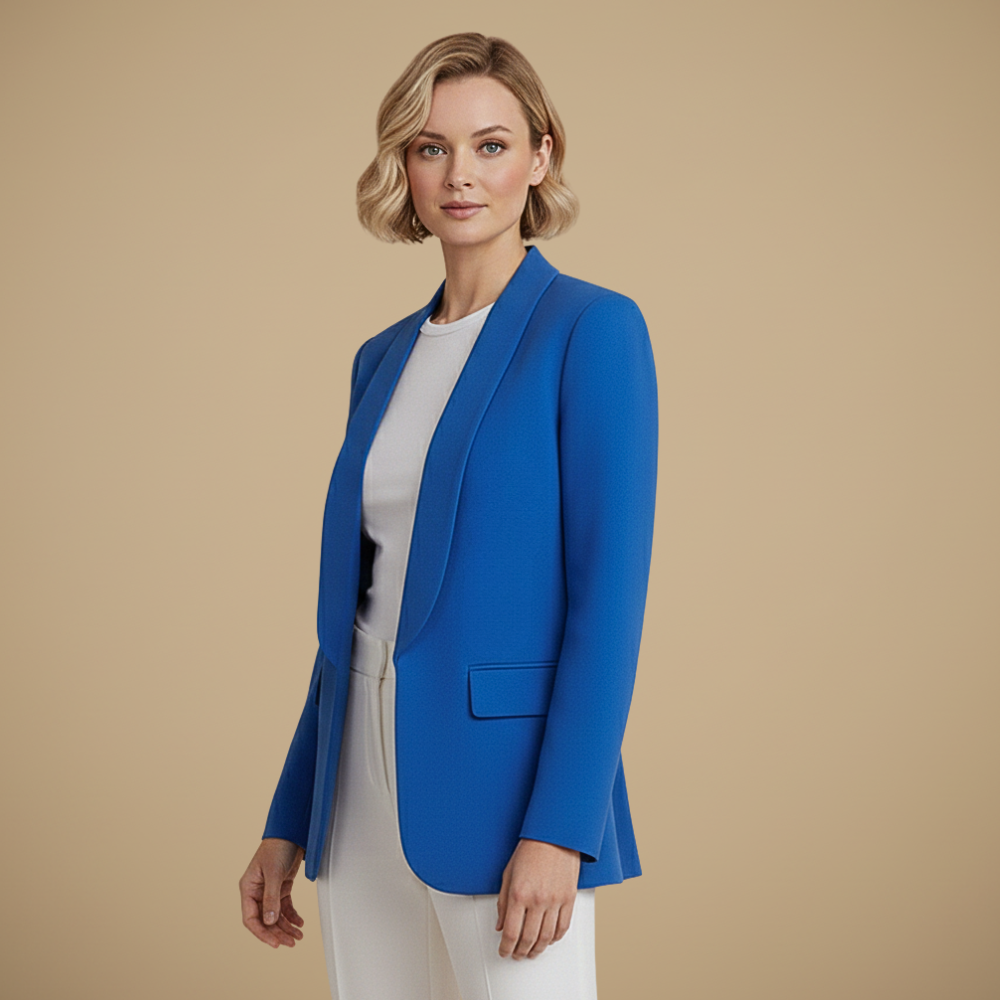 Damesblazer met rechte snit en lange mouwen Jelle Jora Mode