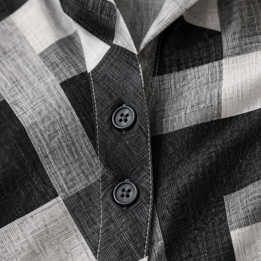 Damesblouse met geometrisch patroon – Een nonchalante stijl Jelle Jora Mode