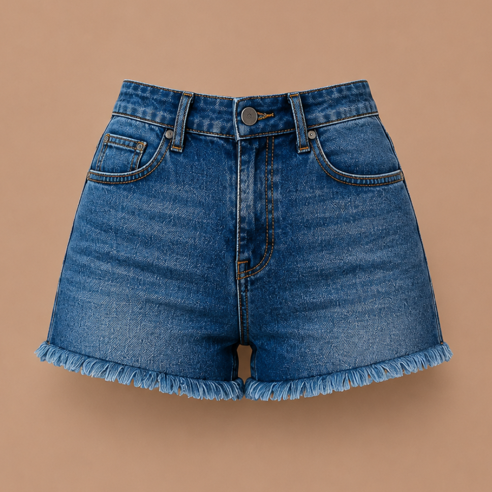 Dames denimshort met hoge taille Jelle Jora Mode