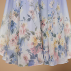 Dames bloemenprint maxi-jurk met v-hals ontwerp Jelle Jora Mode