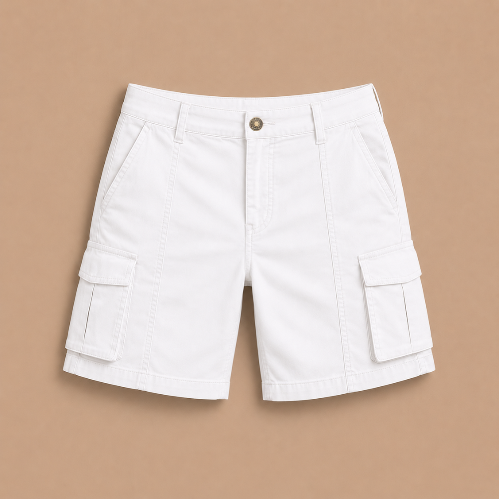 Dames casual cargoshort met meerdere zakken Jelle Jora Mode