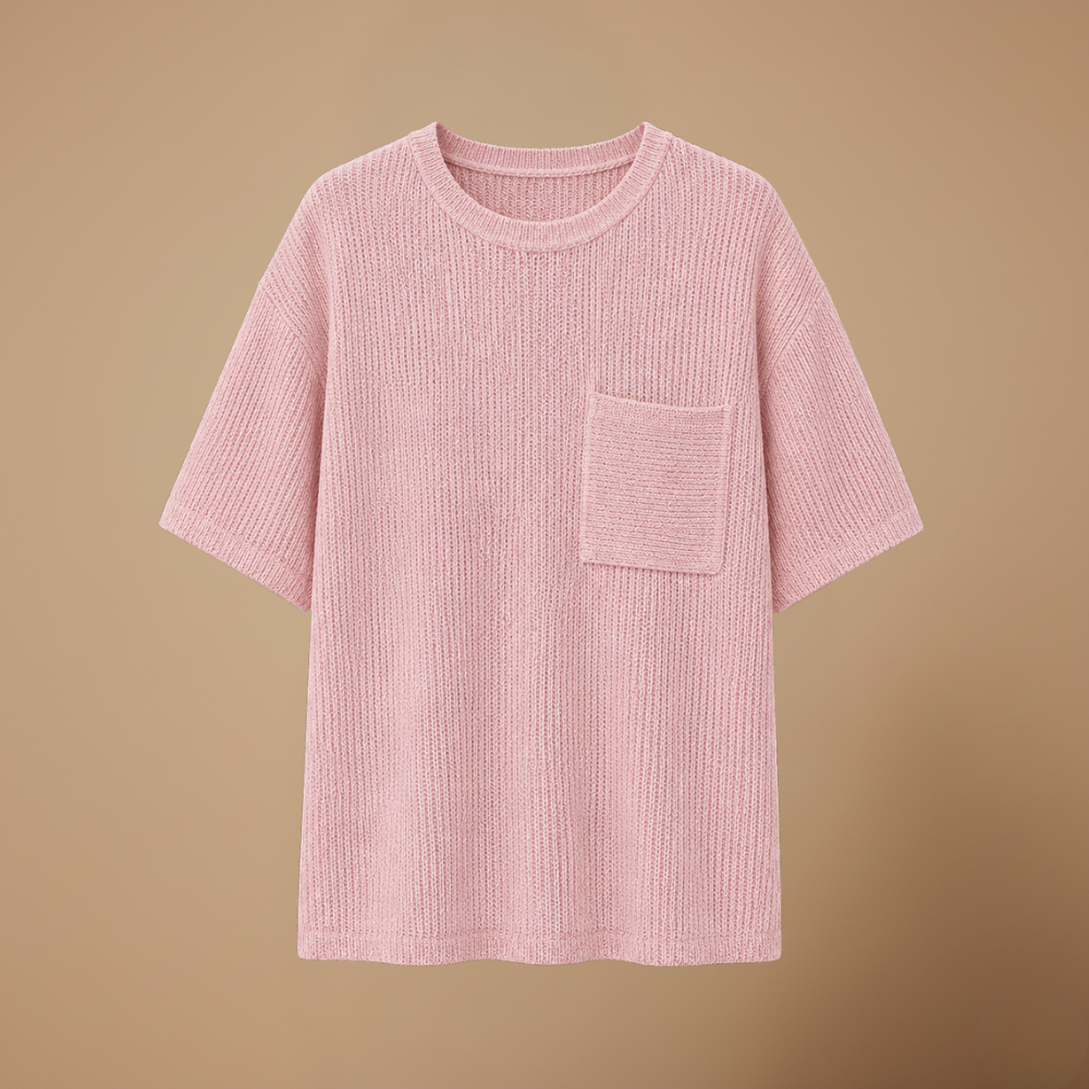 Damesblouse met ruime pasvorm en ronde hals Jelle Jora Mode