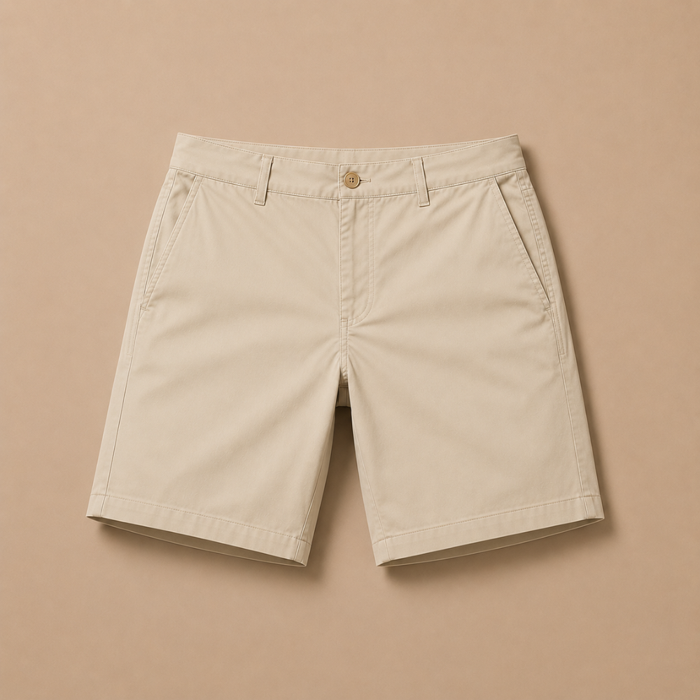 Heren slim fit chino-short Jelle Jora Mode