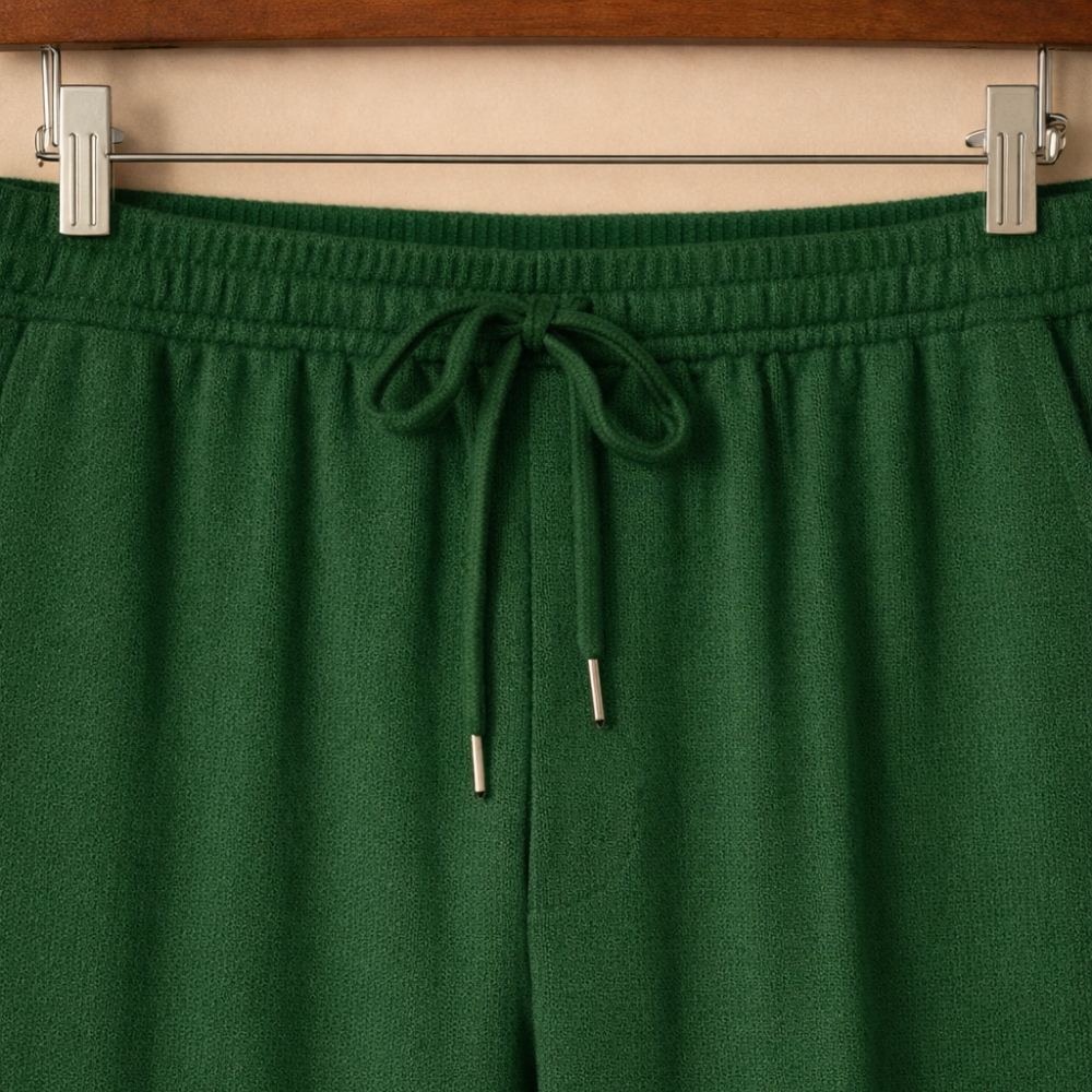 Wafelgebreid shirt en broek tweedelige set Jelle Jora Mode