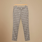 Casual geruite broek met rechte pijpen voor heren Jelle Jora Mode