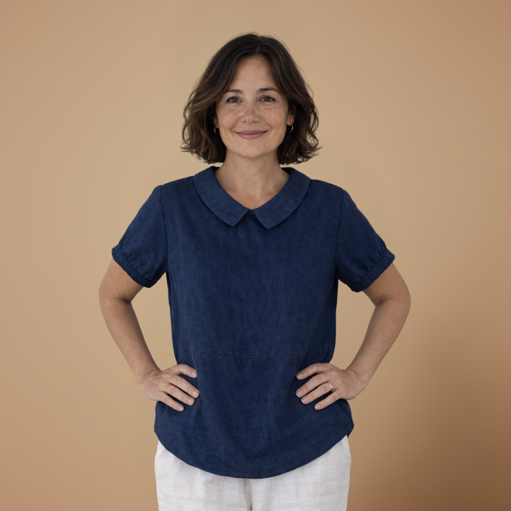 Dames losse casual blouse met korte mouwen Jelle Jora Mode