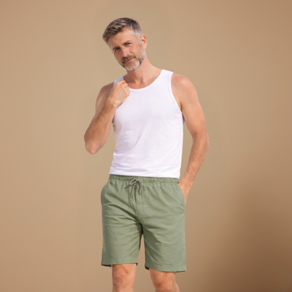 Heren sneldrogende zwemshort met trekkoord en zakken Jelle Jora Mode