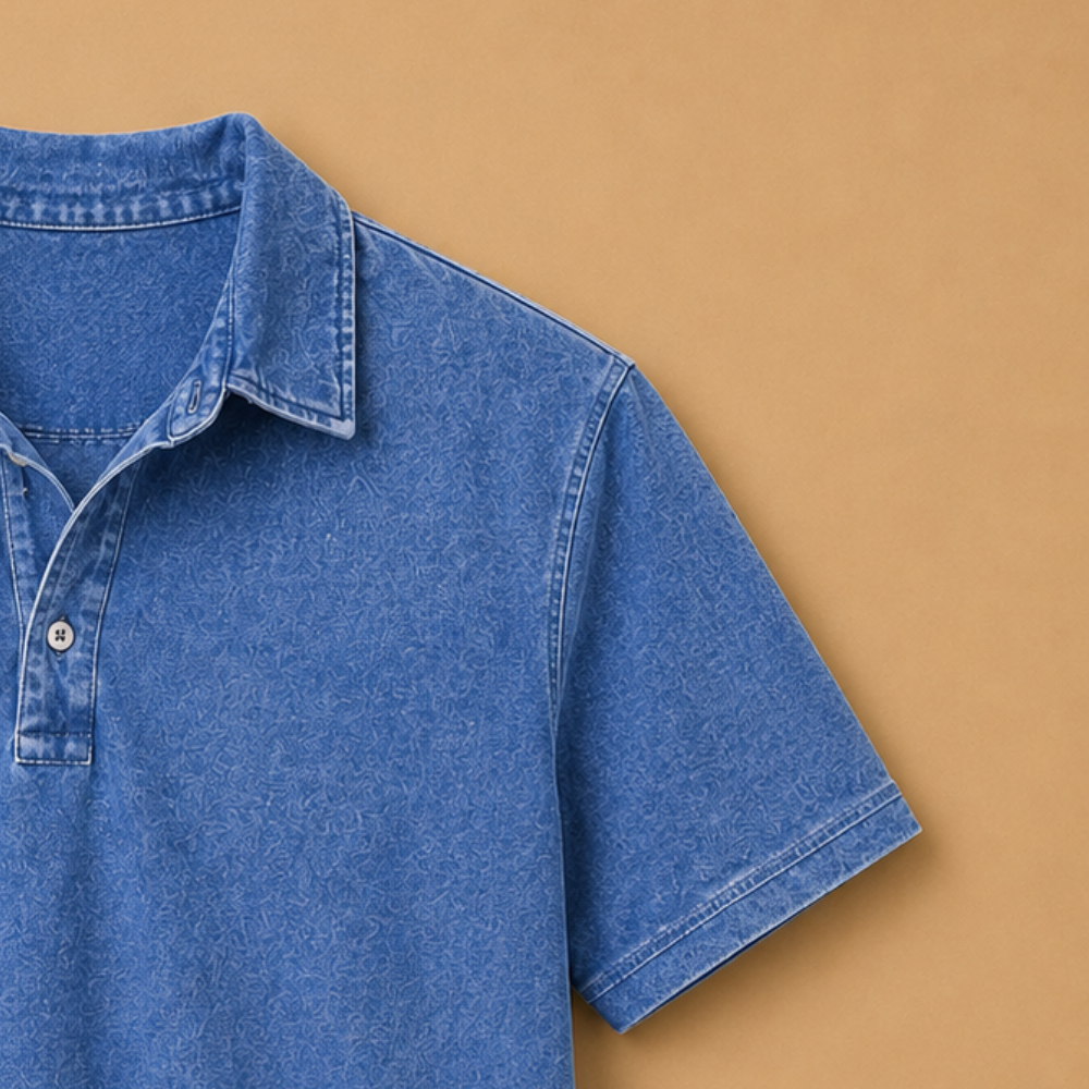 Heren klassiek polo-shirt met korte mouwen en polokraag Jelle Jora Mode
