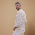 Heren casual T-shirt met lange mouwen voor de zomer Jelle Jora Mode