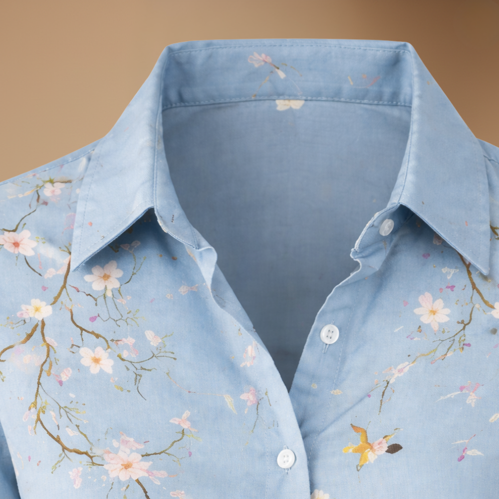 Dames elegante ruimvallende casual blouse met lange mouwen Jelle Jora Mode