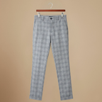 Casual geruite broek met rechte pijpen voor heren Jelle Jora Mode