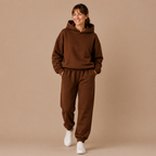 Dames oversized joggingpak met capuchon Jelle Jora Mode
