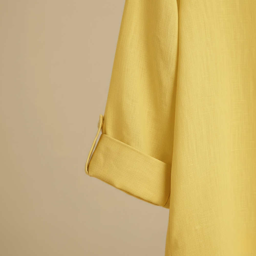 Losvallend katoenen linnen overhemd voor dames Jelle Jora Mode