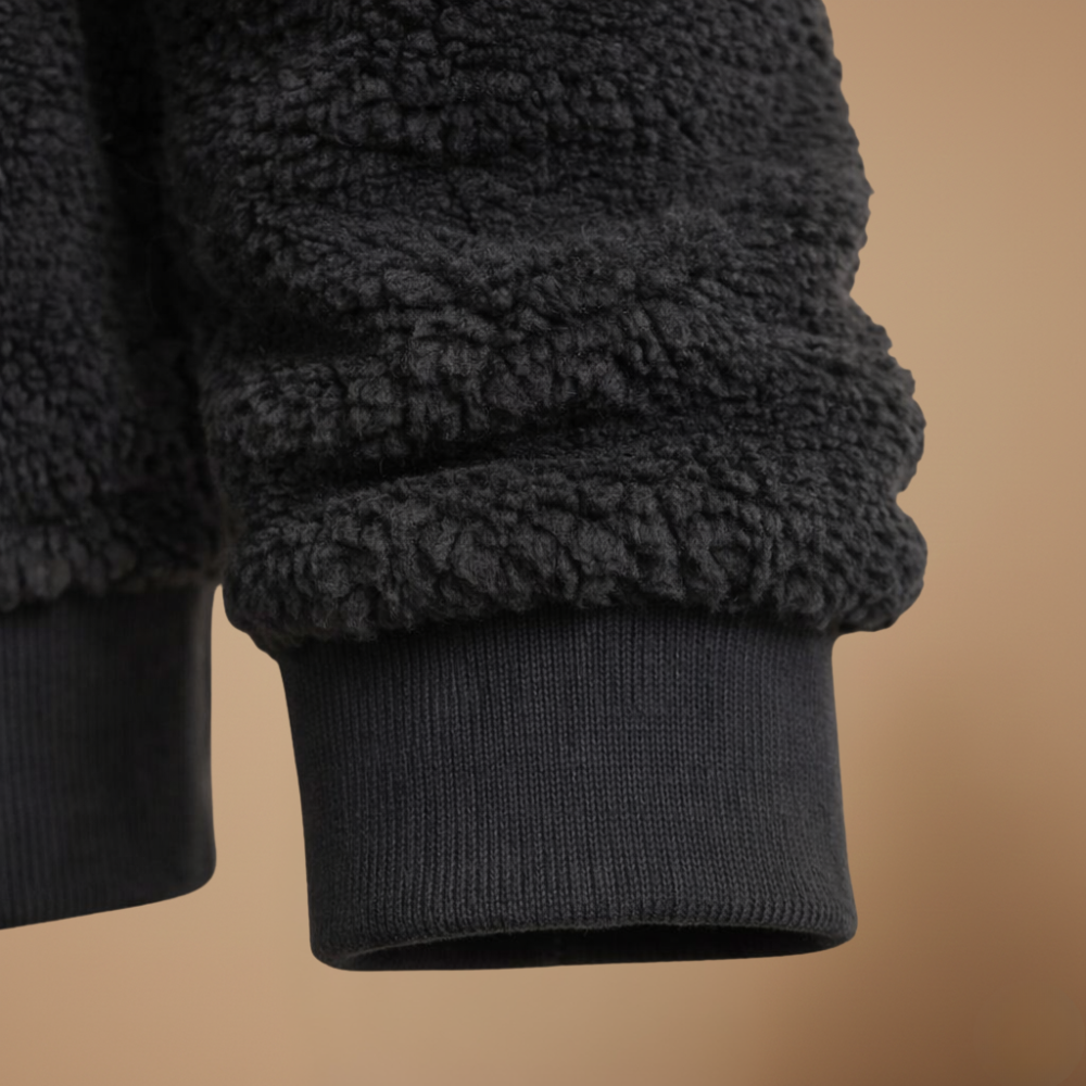 Losvallende fleece jas met capuchon voor dames Jelle Jora Mode