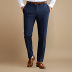 Heren casual geplooide broek