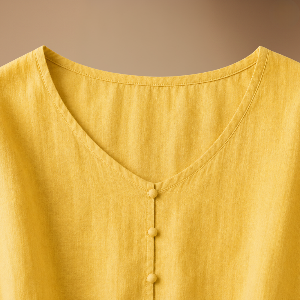 Damesblouse met losse pasvorm en driekwartmouwen Jelle Jora Mode
