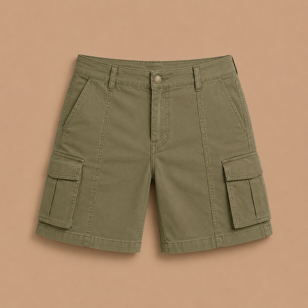 Dames casual cargoshort met meerdere zakken Jelle Jora Mode