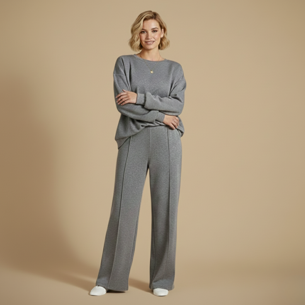 Casual tweedelige set met lange mouwen voor dames Jelle Jora Mode