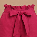Damesshort met hoge taille en strikband Jelle Jora Mode